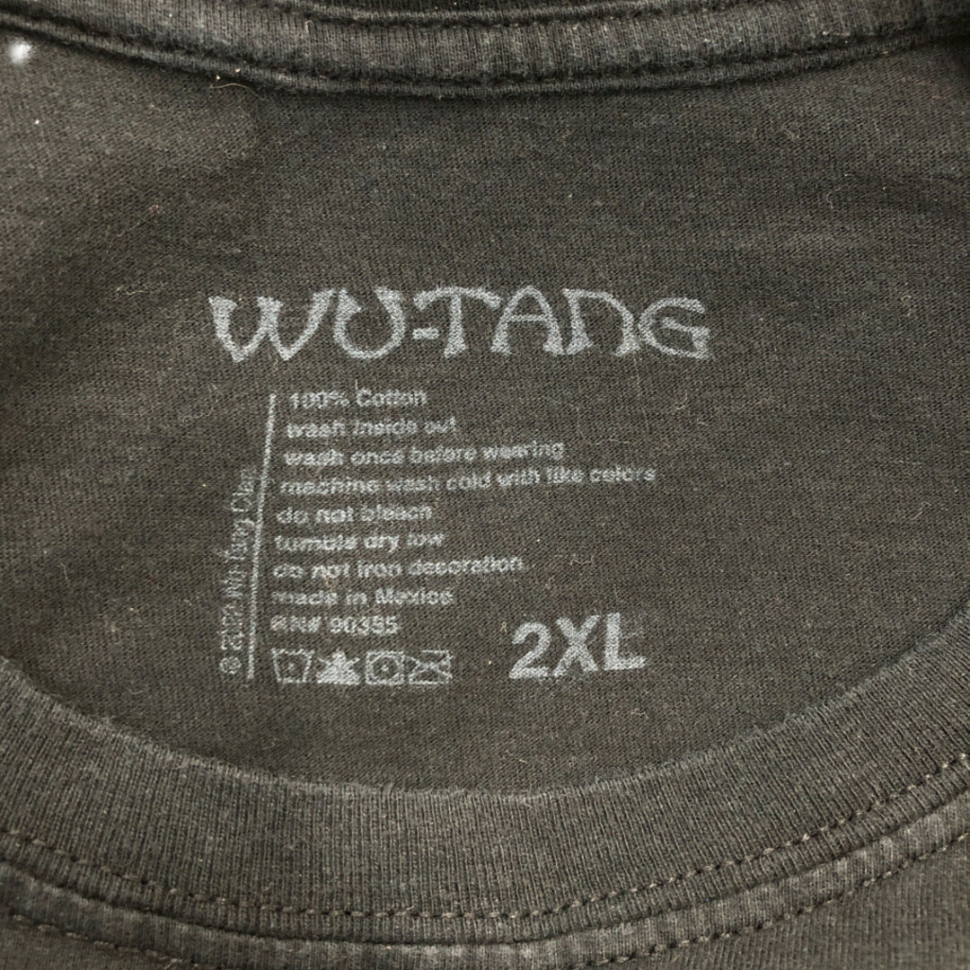 Wu-Tang Clan ウータン・クラン 半袖Ｔシャツ 大きいサイズ ラップT ロゴ ブラック (メンズ 2XL) 中古 古着 Q7252 メンズのトップス(Tシャツ/カットソー(半袖/袖なし))の商品写真