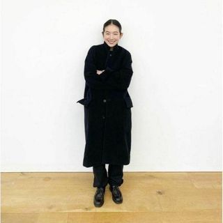 CHANEL - CHANEL☆ 96A ロングコート ココマーク カシミア シルク CHANEL - CHANEL☆ 96A ロングコート ココマーク カシミア シルク
