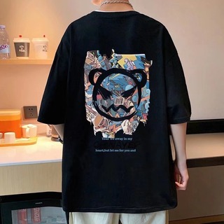 【残りわずか】 メンズ Tシャツ 黒 XL プルオーバー 大きめ バックプリント(Tシャツ/カットソー(半袖/袖なし))
