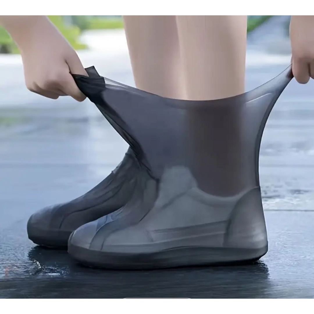 シリコン防水シューズカバー メンズの靴/シューズ(長靴/レインシューズ)の商品写真