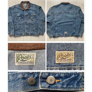 ヴィンテージ(VINTAGE)の美品 カナダ製 80s 90s roots canada denim jkt L(Gジャン/デニムジャケット)