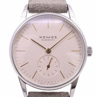 ノモス(NOMOS)のNOMOS ノモス オリオン 33mm ローズ 手巻き ボーイズ 腕時計 純正スエードベルト OR1A3GR233(腕時計(アナログ))