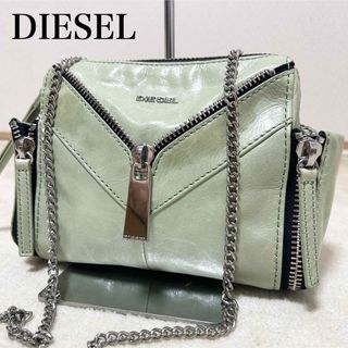 ディーゼル(DIESEL)のDIESEL ディーゼル　チェーンショルダーバッグ　変形　エメラルドグリーン(ショルダーバッグ)