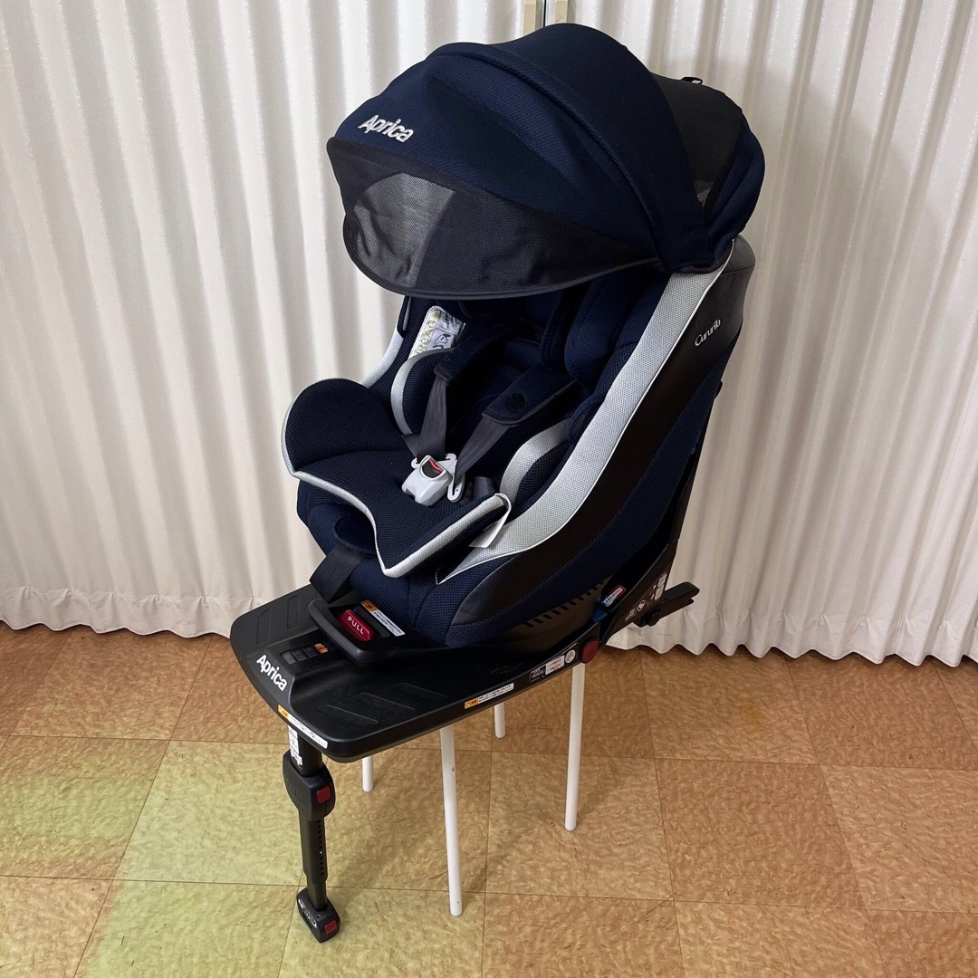 クリーニング済 ☆綺麗☆ アップリカ クルリラ ISOFIX ネイビー クリーニング済 ☆綺麗☆ アップリカ クルリラ ISOFIX ネイビー