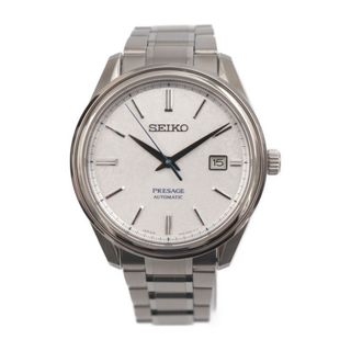 SEIKO - SEIKO セイコー  プレサージュ 腕時計 SARA015 / 6L35-00A0 ステンレススチール   シルバー スノーフレーク文字盤  自動巻き 2018年限定モデル 限定1881本 【本物保証】