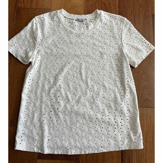 ザラ(ZARA)のZARA 半袖Tシャツ　ホワイト　新品(Tシャツ(半袖/袖なし))