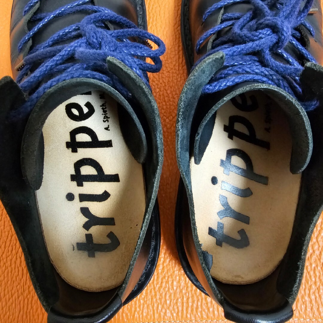 trippen(トリッペン)のトリッペン　Tyler f ( black-wax )　39サイズ レディースの靴/シューズ(ローファー/革靴)の商品写真