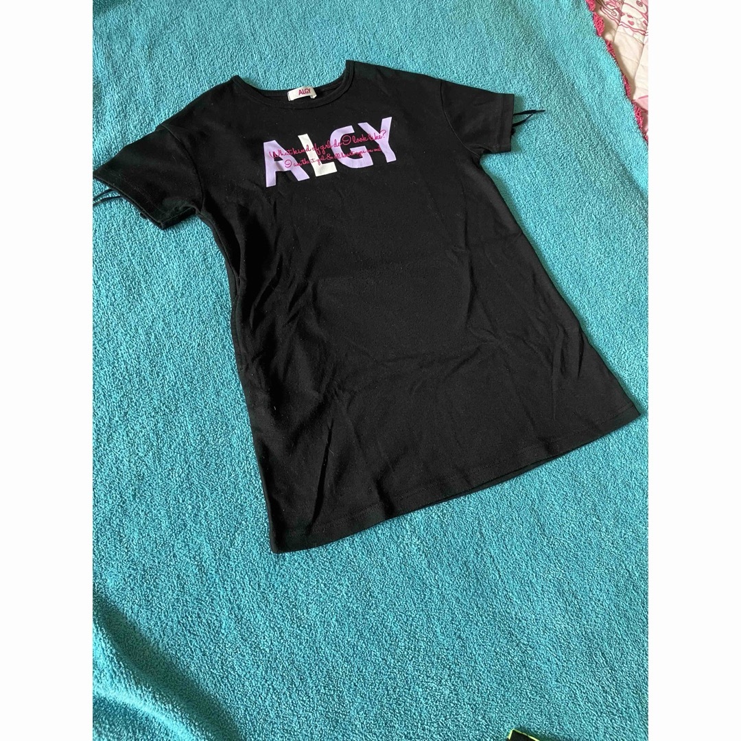 ALGY(アルジー)のALGY ワンピース　ロングTシャツ キッズ/ベビー/マタニティのキッズ服女の子用(90cm~)(ワンピース)の商品写真