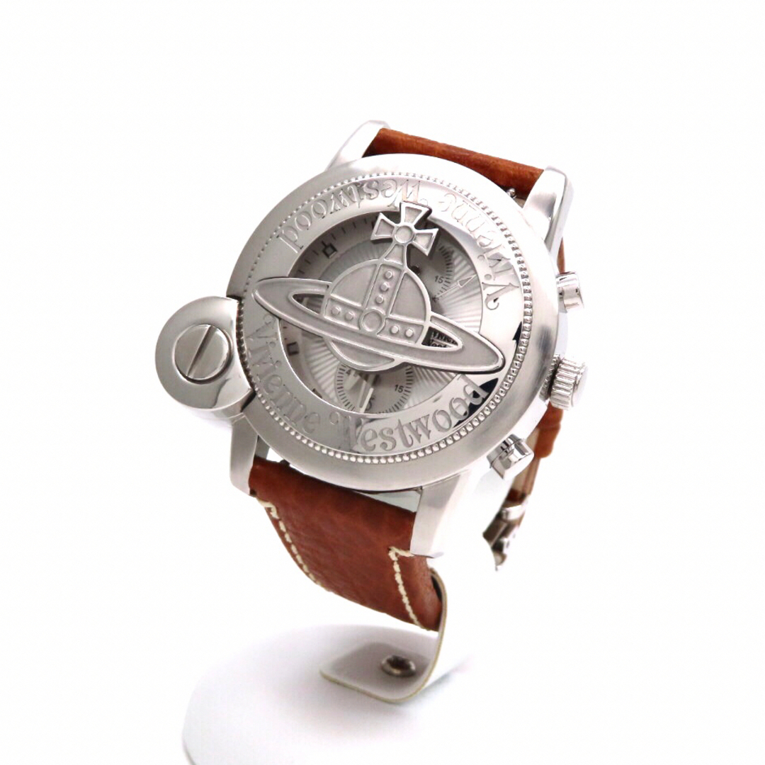 Vivienne Westwood(ヴィヴィアンウエストウッド)の【ヴィヴィアン・ウエストウッド 時計】CAGE’ORB クロノグラフ☆極美品☆ メンズの時計(腕時計(アナログ))の商品写真