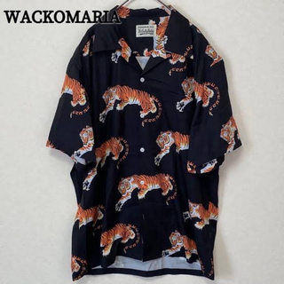ワコマリア(WACKO MARIA)のWACKOMARIA ワコマリア　リーペリーアロハシャツ　虎　ブラック　XL(Tシャツ/カットソー(半袖/袖なし))