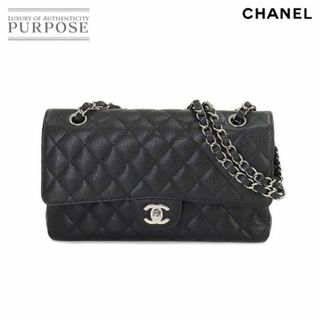 シャネル(CHANEL)の新品同様 シャネル CHANEL マトラッセ 25 チェーン ショルダー バッグ キャビアスキン ブラック A01112 シルバー 金具 VLP 90219051(ショルダーバッグ)