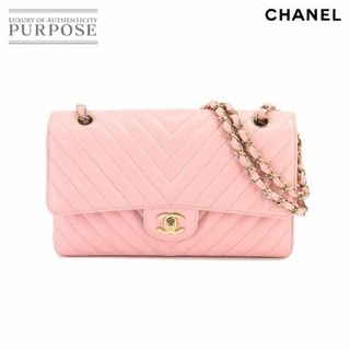 シャネル(CHANEL)の未使用 展示品 シャネル CHANEL シェブロン Vステッチ チェーン ショルダー バッグ レザー ピンク A01112 ゴールド 金具 VLP 90219056(ショルダーバッグ)