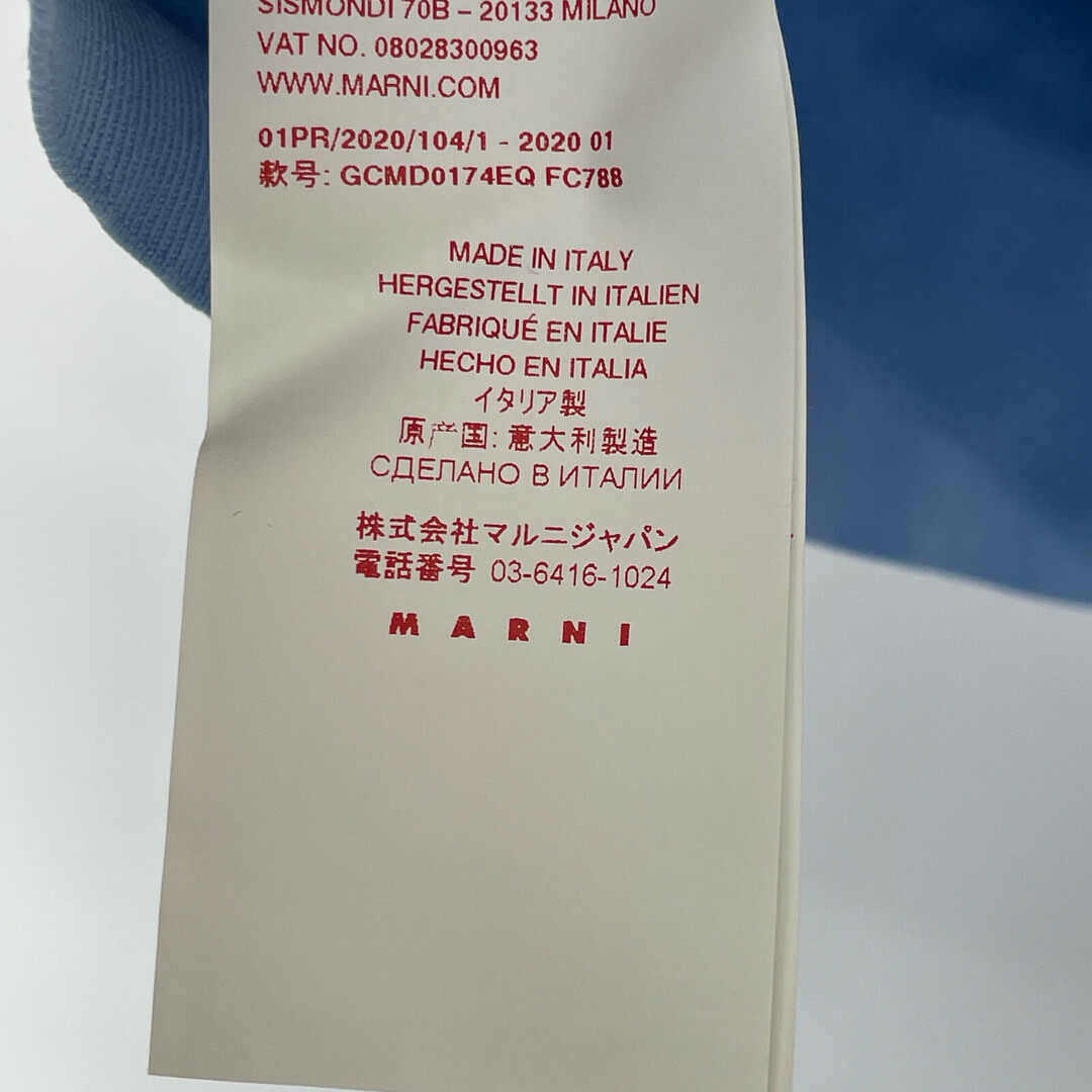 Marni(マルニ)のマルニ GCMD0174EQ 20SS ﾌﾞﾙｰ ﾏﾙﾆ ﾌﾗﾜｰ&ｱﾌﾞｽﾄﾗｸﾄﾓﾁｰﾌ 半袖ﾆｯﾄ 40 レディースのレッグウェア(タイツ/ストッキング)の商品写真