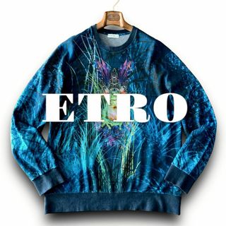 エトロ(ETRO)のC08 美品 3XL『エトロ』カエル フロッグデザイン 長袖 スウェット(スウェット)