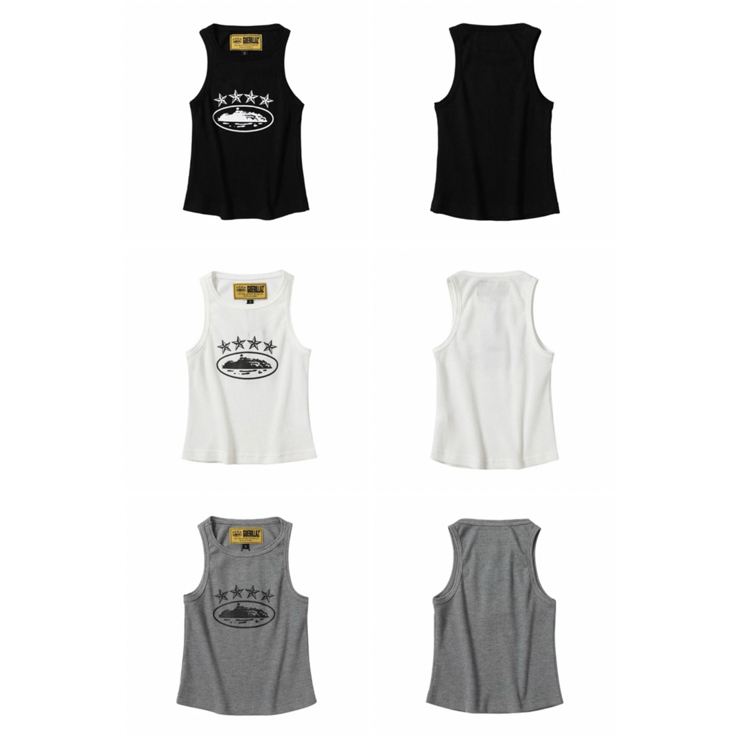 Corteiz レディース タンクトップ  ブラック レディースのトップス(Tシャツ(半袖/袖なし))の商品写真