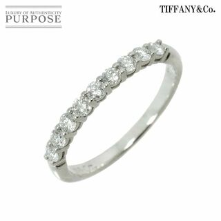 ティファニー(Tiffany & Co.)のティファニー TIFFANY&Co. エンブレイス 8号 リング ハーフ ダイヤ 幅2.2mm Pt プラチナ 指輪 VLP 90229784(リング(指輪))