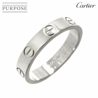 カルティエ(Cartier)のカルティエ Cartier ミニラブ #49 リング K18 WG ホワイトゴールド 750 指輪 VLP 90229818(リング(指輪))