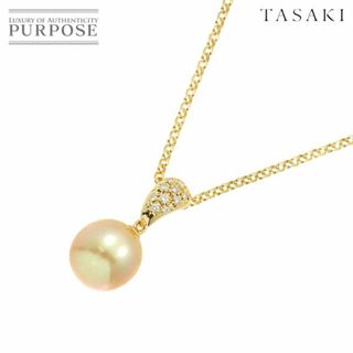 タサキ(TASAKI)のタサキ TASAKI 白蝶真珠 11.3mm ダイヤ 0.08ct ネックレス 42cm K18 YG イエローゴールド 750 田崎真珠【ソーティング付き】 VLP 90229823(ネックレス)