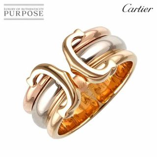 カルティエ(Cartier)のカルティエ Cartier 2C #57 リング LM K18 YG WG PG スリーカラー スリーゴールド ラージ 750 C2 指輪 VLP 90229839(リング(指輪))