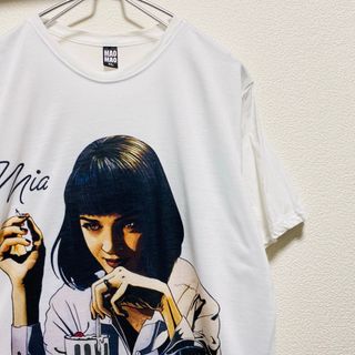 ビームス(BEAMS)の美品　MAO MAO パルプ・フィクション　ユマサーマン　ビッグプリントTシャツ(Tシャツ/カットソー(半袖/袖なし))