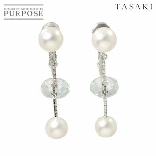 タサキ(TASAKI)のタサキ TASAKI ヴァリエ アコヤ真珠 6.8-6.2mm クォーツ イヤリング K18 WG ホワイトゴールド 750 パール 田崎真珠 VLP 90229040(イヤリング)