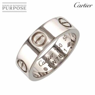 カルティエ(Cartier)のカルティエ Cartier ラブ #50 リング K18 WG ホワイトゴールド 750 指輪 VLP 90229142(リング(指輪))