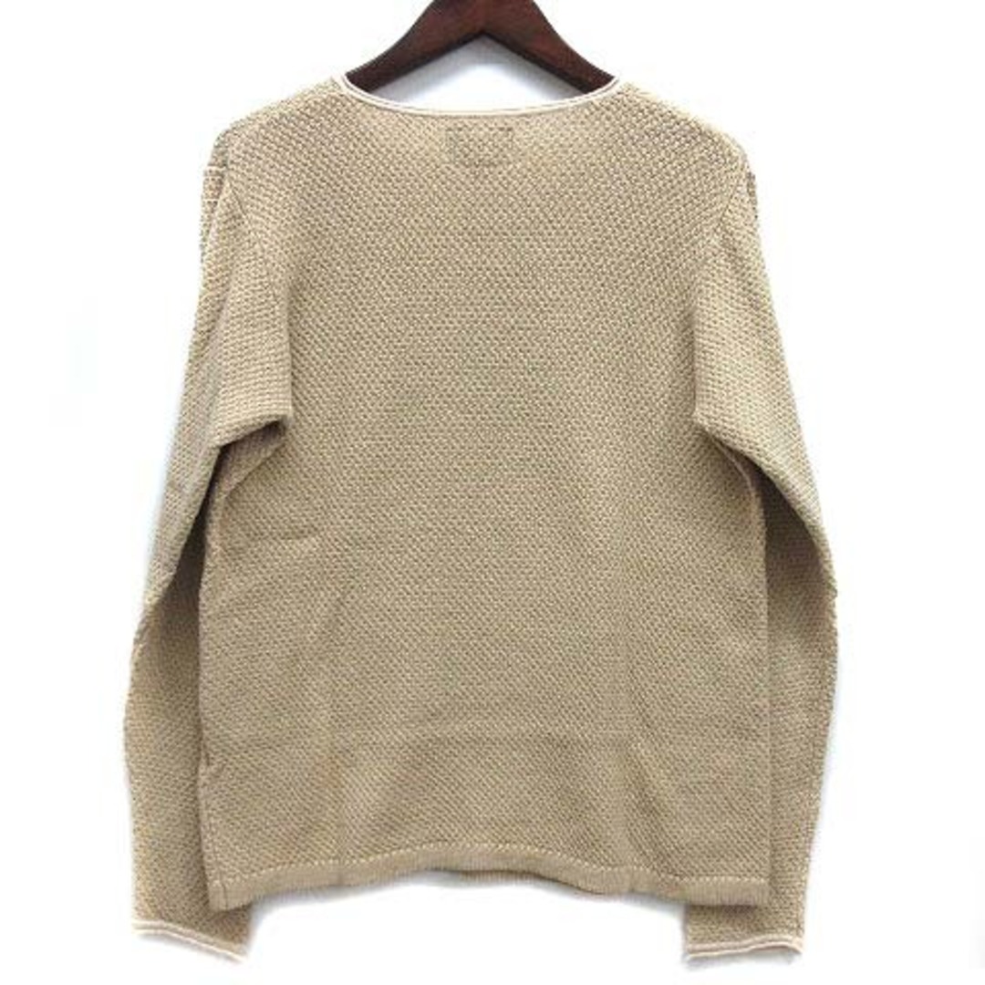 BEAMS(ビームス)のビームス BEAMS リネン コットン ニット Vネック セーター ベージュ M メンズのトップス(ニット/セーター)の商品写真