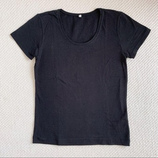 ムジルシリョウヒン(MUJI (無印良品))の無印良品　黒 Tシャツ(Tシャツ(半袖/袖なし))