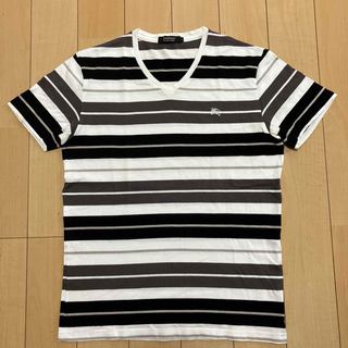 バーバリーブラックレーベル(BURBERRY BLACK LABEL)のBURBERRY BLACK LABEL Tシャツ ボーダー　サイズ2(Tシャツ/カットソー(半袖/袖なし))