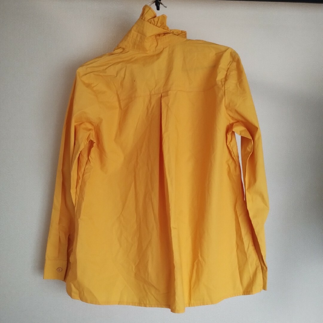 黄色　長袖　シャツ　レディース レディースのトップス(シャツ/ブラウス(長袖/七分))の商品写真