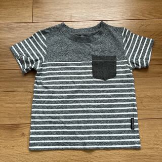ボーダーグレイ　Tシャツ　95  美品(Tシャツ/カットソー)