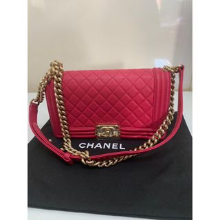 シャネル(CHANEL)の定価100万超美品シャネル  ボーイ ショルダーバッグ 25cmキャビアスキン(ショルダーバッグ)