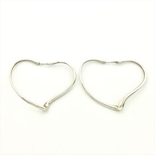 ティファニー(Tiffany & Co.)のティファニー Tiffany&Co. オープンハート エルサペレッティ フープ ピアス SV925 シルバー 9.2g アクセサリー【中古】(ピアス)