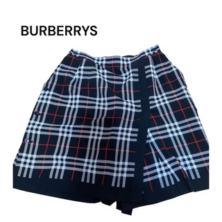 バーバリー(BURBERRY)の【希少】BURBERRYS ノバチェック　ネイビー　ハーフパンツ　スカート　LL(ショートパンツ)