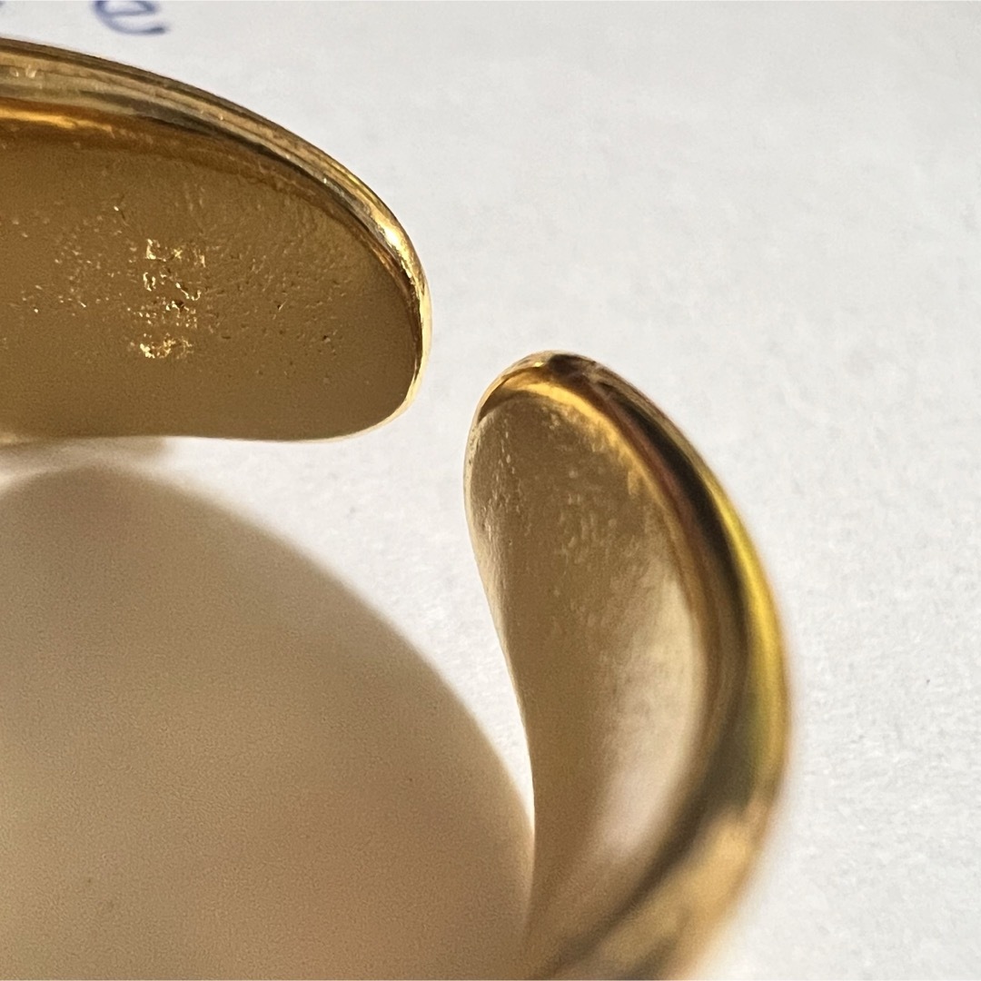 シルバー925 スムースカーブ ウェーブ 波 韓国 指輪 ゴールドリング① メンズのアクセサリー(リング(指輪))の商品写真