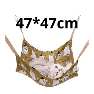 猫 ハンモック キャットハンモック 47*47cm 四季通用