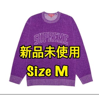 シュプリーム(Supreme)のSupreme Contrast Arc Sweater "Purple"(ニット/セーター)