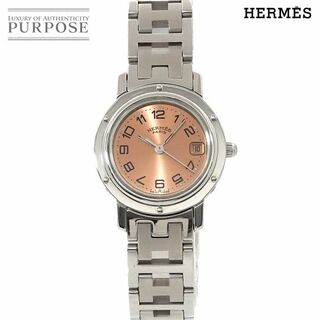 エルメス(Hermes)のエルメス HERMES クリッパー CL4 210 レディース 腕時計 デイト ピンク クォーツ ウォッチ Clipper VLP 90235736(腕時計)