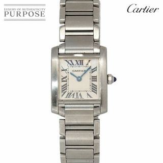 カルティエ(Cartier)のカルティエ Cartier タンクフランセーズSM W51008Q3 レディース 腕時計 アイボリー クォーツ ウォッチ Tank Francaise VLP 90235225(腕時計)