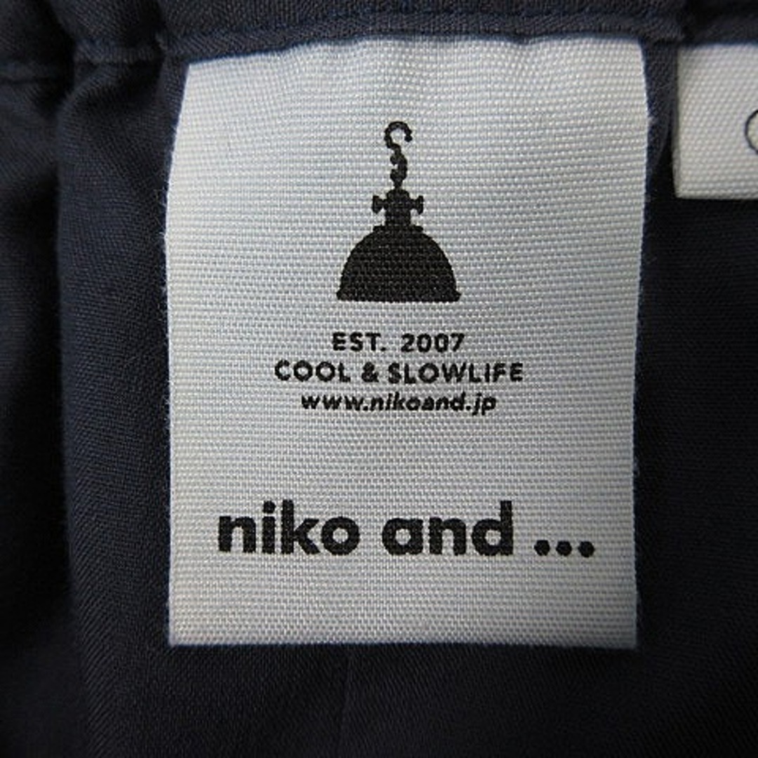 niko and...(ニコアンド)のニコアンド スカート フレア ロング バルーン デニム調 M ブルー ボトムス レディースのスカート(ロングスカート)の商品写真