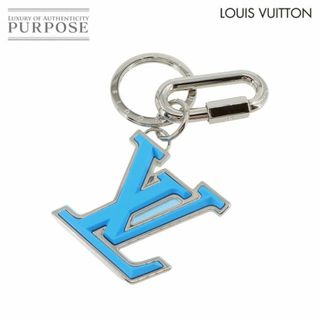 ルイヴィトン(LOUIS VUITTON)の未使用 展示品 ルイ ヴィトン LOUIS VUITTON ポルトクレ ネオ LVソフト キーリング チャーム キーホルダー シルバー M69303 VLP 90233365(キーホルダー)