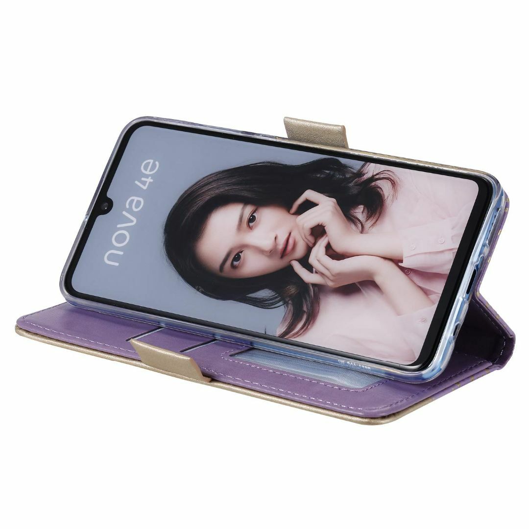 【サイズ:HuaweiP30Lite_色:01レース-紫】ケース Huawei  スマホ/家電/カメラのスマホアクセサリー(その他)の商品写真