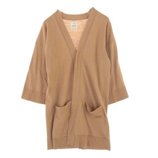 ヴィスヴィム(VISVIM)のVISVIM ビズビム カーディガン 21SS 0321105012001 WMＶKIMONO  CARDIGAN CAMEL  キモノ カーディガン キャメル ライトブラウン系 .0【中古】(カーディガン)