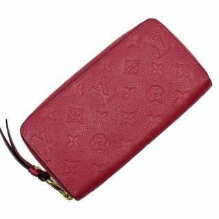 ルイヴィトン(LOUIS VUITTON)のルイ ヴィトン LOUIS VUITTON ラウンドファスナー長財布 モノグラムアンプラント ジッピーウォレット モノグラムアンプラント ダークピンク ゴールド レディース 送料無料【中古】 w0283a(財布)