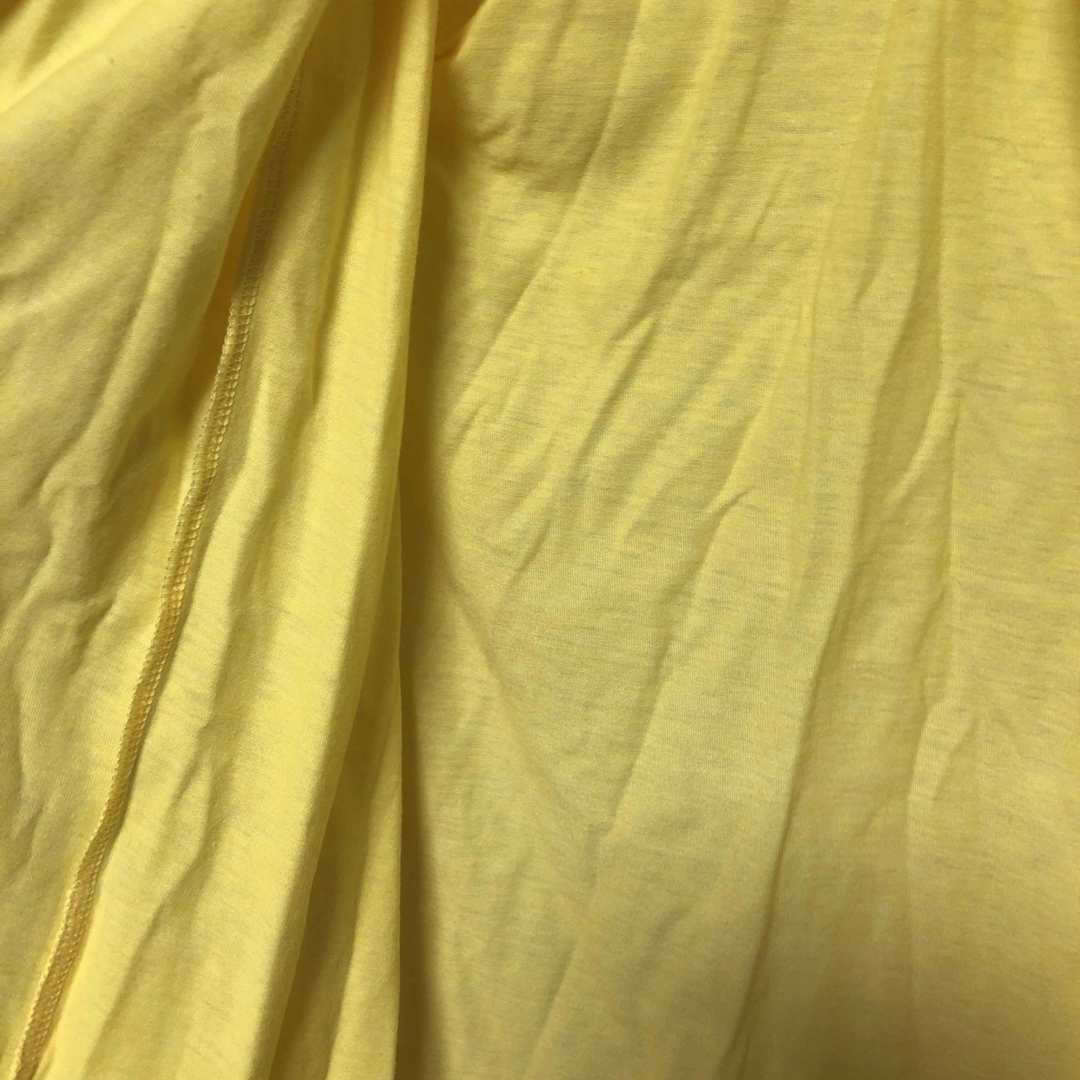 F243 未使用　カーディガン　黄色　羽織り　上着　アウター　体型カバー レディースのトップス(カーディガン)の商品写真