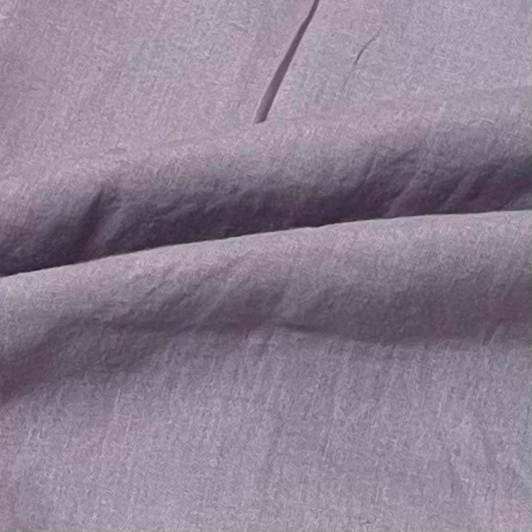 FINAMORE(フィナモレ)の伊・フィナモレ ホリゾンタルカラー リネンドレスシャツ ラベンダー S 美品 メンズのトップス(シャツ)の商品写真