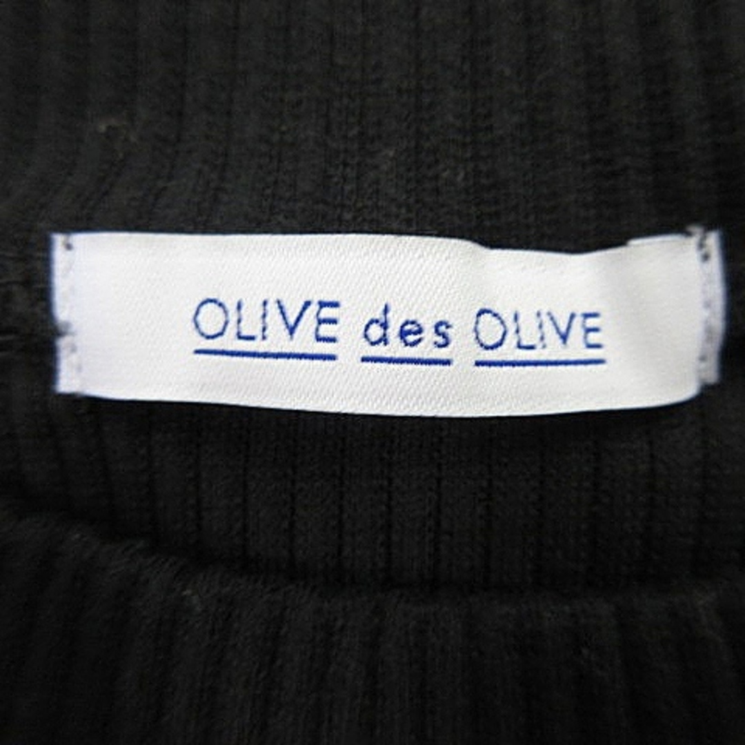 OLIVEdesOLIVE(オリーブデオリーブ)のオリーブデオリーブ ニット カットソー 2way ノースリーブ 黒 トップス レディースのトップス(ニット/セーター)の商品写真