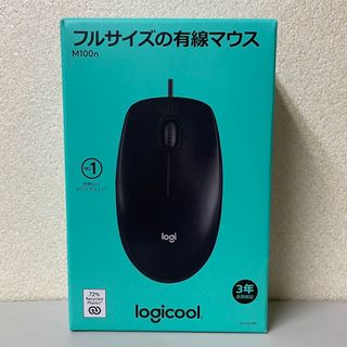 Logicool - ロジクール 有線マウス M100n 左右対称型 USB M100nBKa