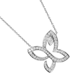 【HARRY WINSTON】ハリーウィンストン インフィニット リリー クラスター Pt950プラチナ×ダイヤモンド 約12.77g レディース ネックレス