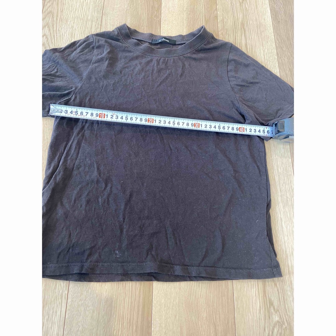 w closet(ダブルクローゼット)のダブルクローゼット　半袖　Tシャツ　シャツ　黒　スミクロ メンズのトップス(Tシャツ/カットソー(半袖/袖なし))の商品写真